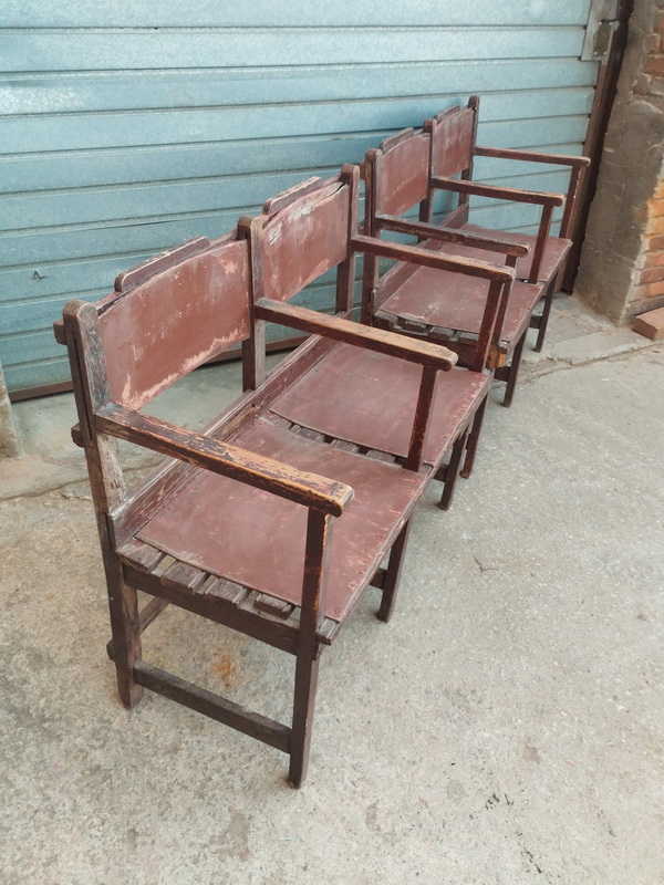 banco bancada teatro cine madera 45-85x96x45 2u